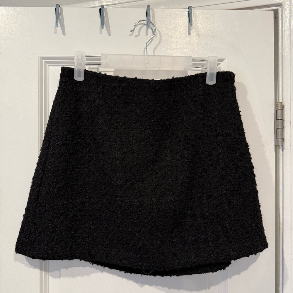 Abercrombie and Fitch Black Tweed Skirt